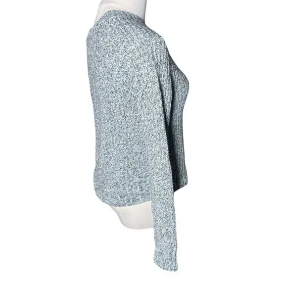 American Eagle XS Knit Sweater Fall Green Knitted Crop Tops Shirt Cottagecore AE - Picture 4 of 11